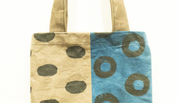 hand-dyed tote bag