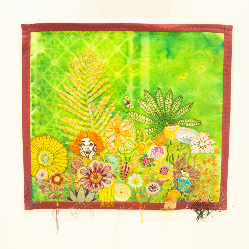 Theresa Shaw Garden quilted tapestry