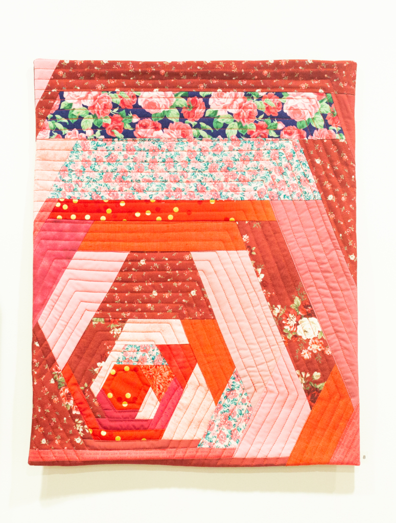 Anna Schmidt, red geometric quilt