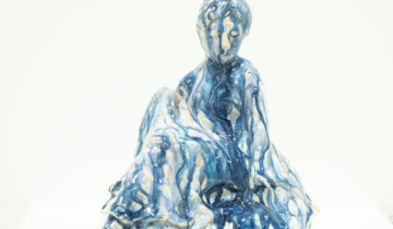 Sandra Vincent, blue goddess sculpture