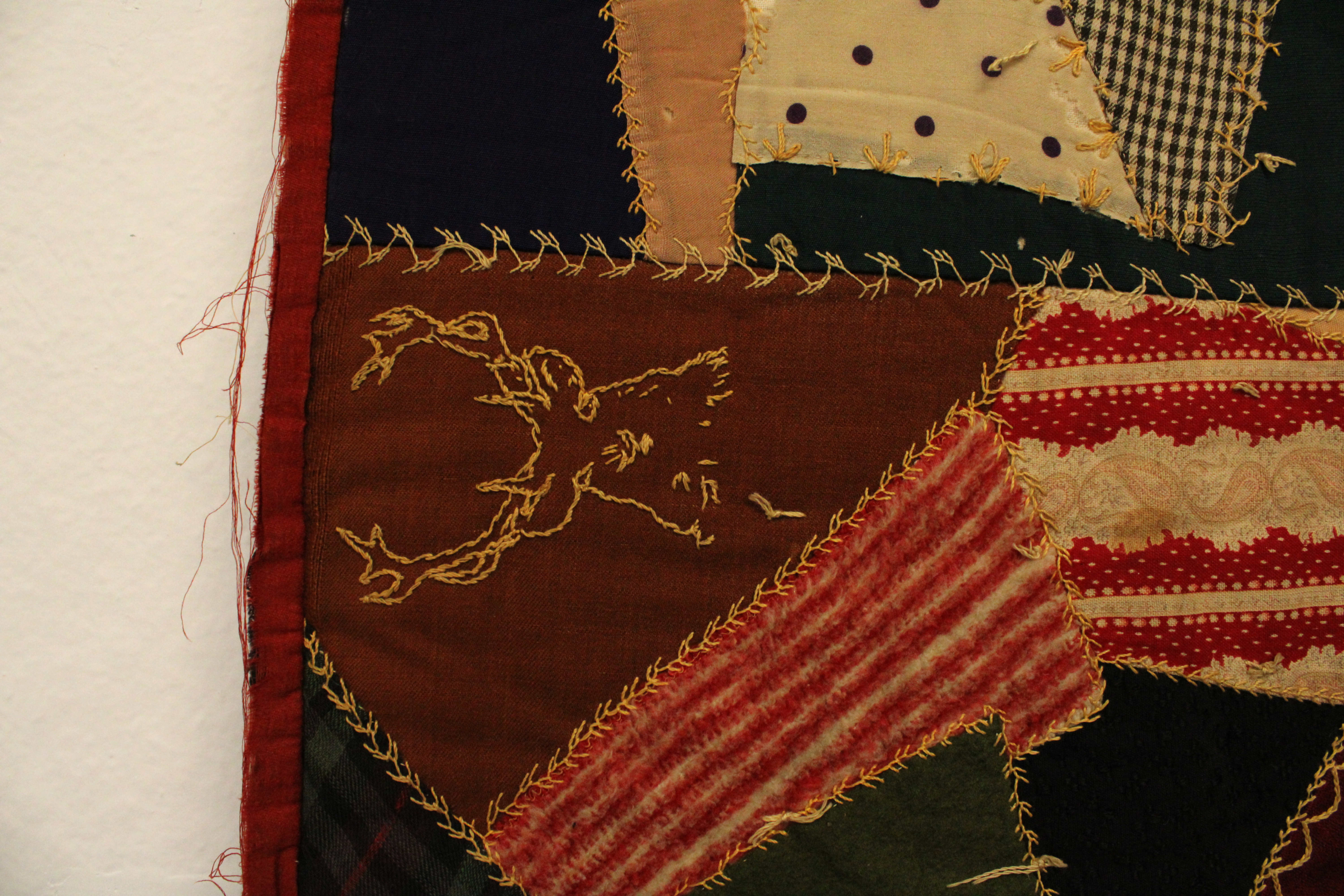 839.00 Quilt, Women group of the Methodist Church in Emo, Ontario detail 2